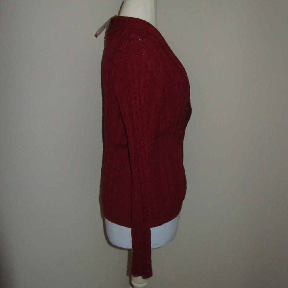 Women's Croft & Barrow Berry Wine Sweater Size Large NWT-$50.00 - Picture 4 of 7